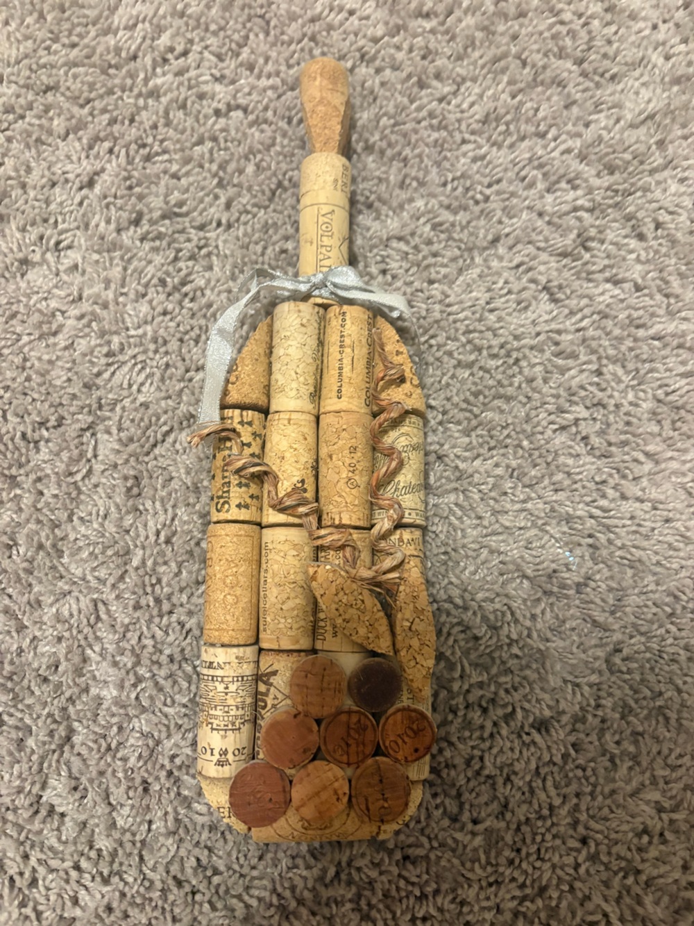 Handmade Decorative Cork Wine Bottle
